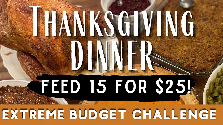 $25 COMPLETE Thanksgiving MEAL! FEED 15 for $25! #thanksgivingrecipes  #homemadesimple  #recipes