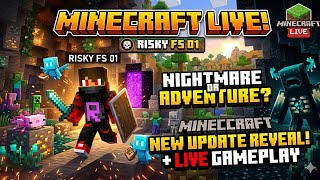 Minecraft Survival Gameplay Live White frand 🔴 | Survival Day | Full Adventure 😱 | RISKY FS 01