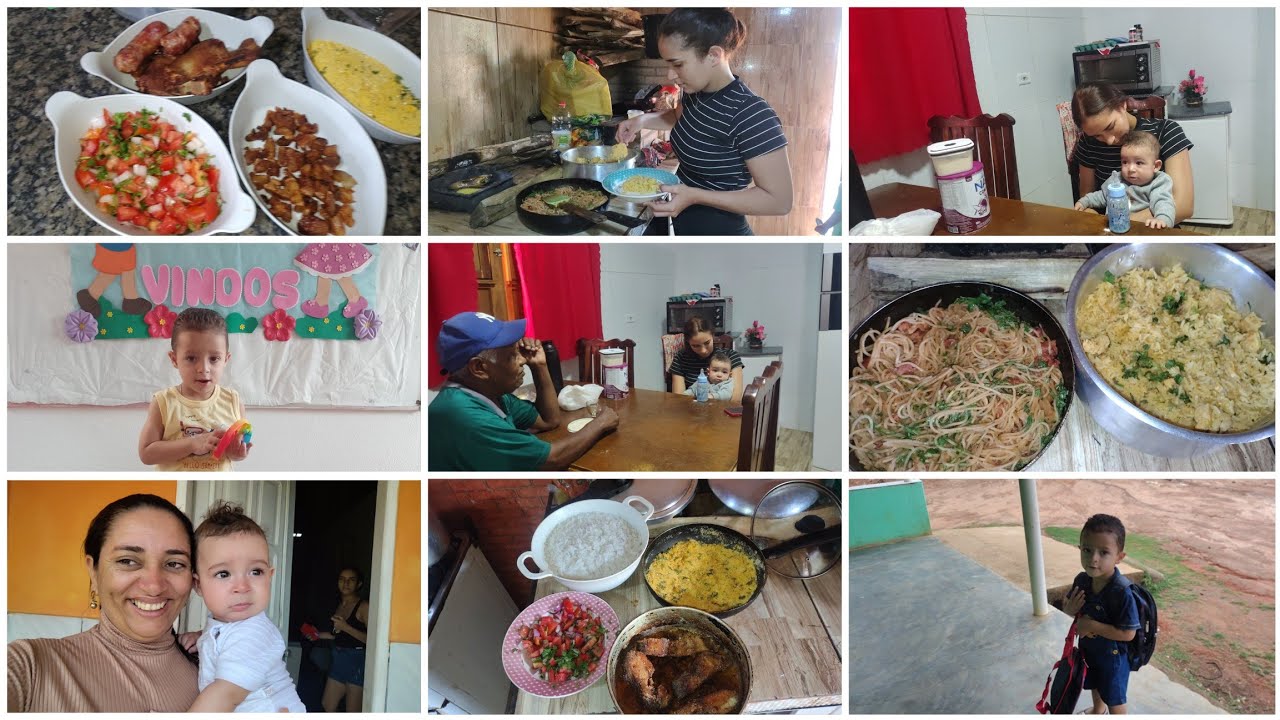 SEGUNDO DIA DE ESCOLINHA DE JAMERSON MAIS ALMOÇO E FUI BUSCAR A KELLY BRIAN PARA PASSAR O DIA