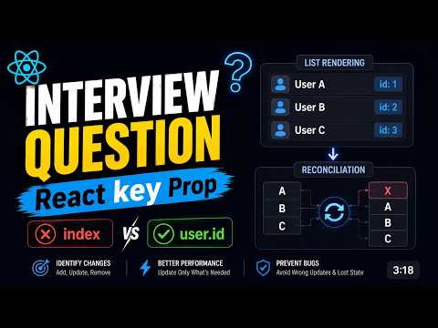 React Interview Question: Why is the key Prop Important?