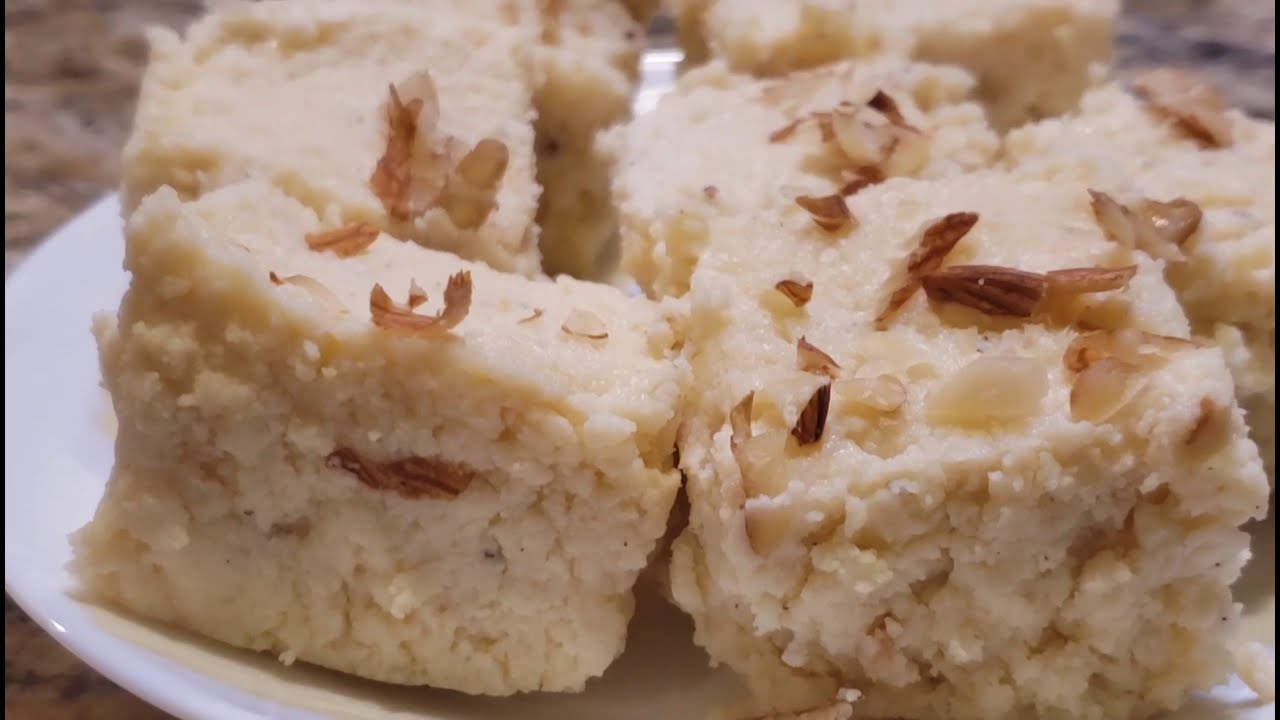 KALAKAND made with Ricotta Cheese and Sweetened Condensed Milk