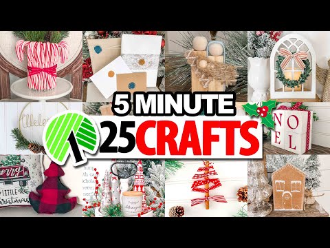 10 BEST* Christmas Crafts made in only 5 MINUTES! Dollar Tree DIYs 2023 