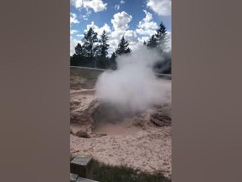 Mud volcano at Yellow stone national park. 