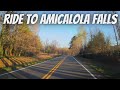 Dash cam riding to amicalola falls state park dawsonville ga