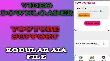 #techmasteraia video downloder app aia file | paid aia file for kodular