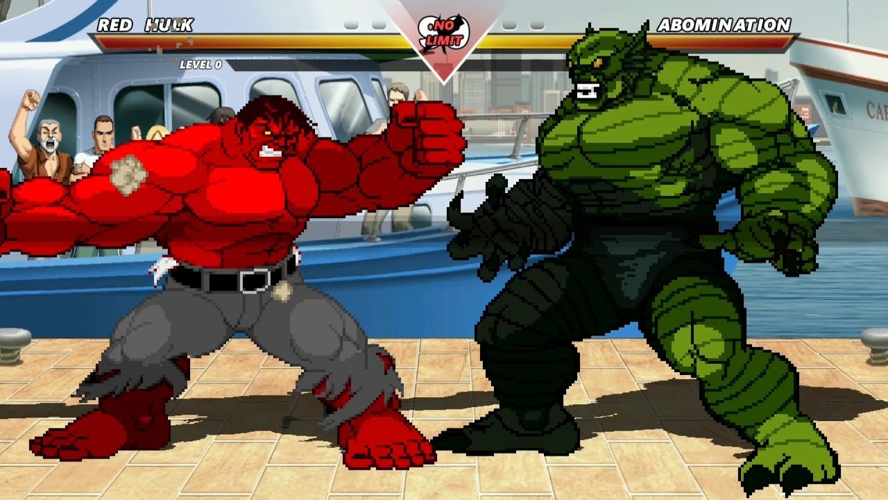 RED HULK vs ABOMINATION - Highest Level Amazing Fight! - YouTube