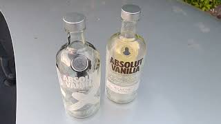 Absolut Vanilla Vodka bottle design change and alcohol percentage Resimi