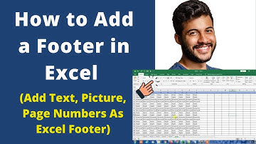 How to Add a Footer in Excel (Add Text, Picture, Page Numbers As Excel Footer)