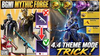 🔥 BGMI 4.4 NO SCAR-L SKIN IN MYTHIC FORGE? || 50+ TIPS TRICK FOR HERO'S CROWN THEME MODE. screenshot 1