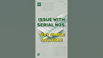 Automate Item Numbering in Excel Lists Instantly! #shorts