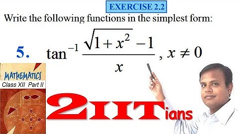 Inverse Trigonometric Functions Exercise 2.2 Q 5 NCERT Class XII | IIT JEE