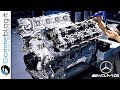 Mercedes amg v8 engine  production german car factory