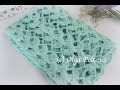 How to Crochet Lacy Leaves Spring Scarf, Advanced Beginners  Crochet Pattern Video Tutorial