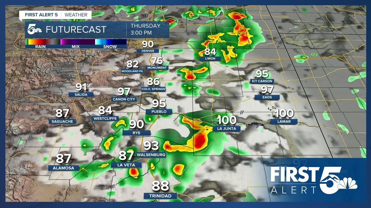 Strong afternoon thunderstorms possible Thursday as temperatures remain ...