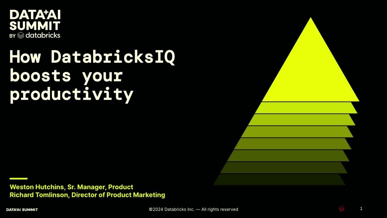How DatabricksIQ Boosts Your Productivity YouTube How Databricksiq Boosts Your Productivity Youtube