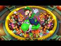 Super Mario Party - Lucky Team Color Battles - Luigi Green Team vs Mario Red Team