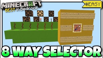 Minecraft - 8 WAY SELECTOR [ Redstone Tutorial ] MCPE / Bedrock / Xbox / Switch
