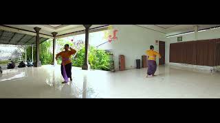 Tutorial Tari Rejang Taman Sari  - depan belakang