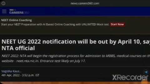GOOD NEWS🔥NEET 2022 Expected Exam Date | neet 2022 expected date latest news|neet 2022 latest news