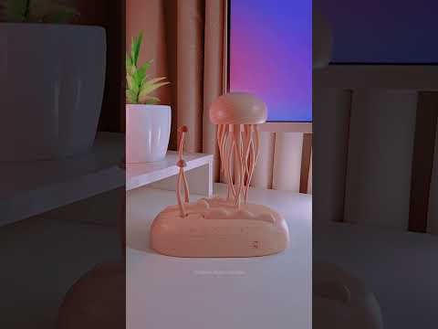 A stand-out in my desk setup ✨️ #DearRhea #DearRheaStudio #cozyTechOfAnITGirl #jellyfish #shorts