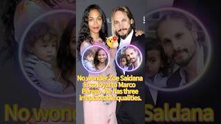 No wonder Zoe Saldana is so loyal to Marco Perego. He has 3 irreplaceable qualities.#celebrity