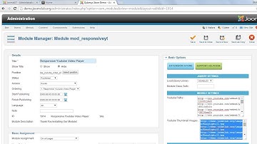 Responsive Youtube Video Player Joomla Module Installation Guide