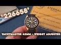 Super Clone Yacht Master 226658 42mm Black Dial (Weight Adjusted)