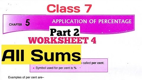 D.A.V. Math | Class 7 | Ch-5 | Simple Interest | Worksheet 4 | All Sums | By Art Of Mathematica