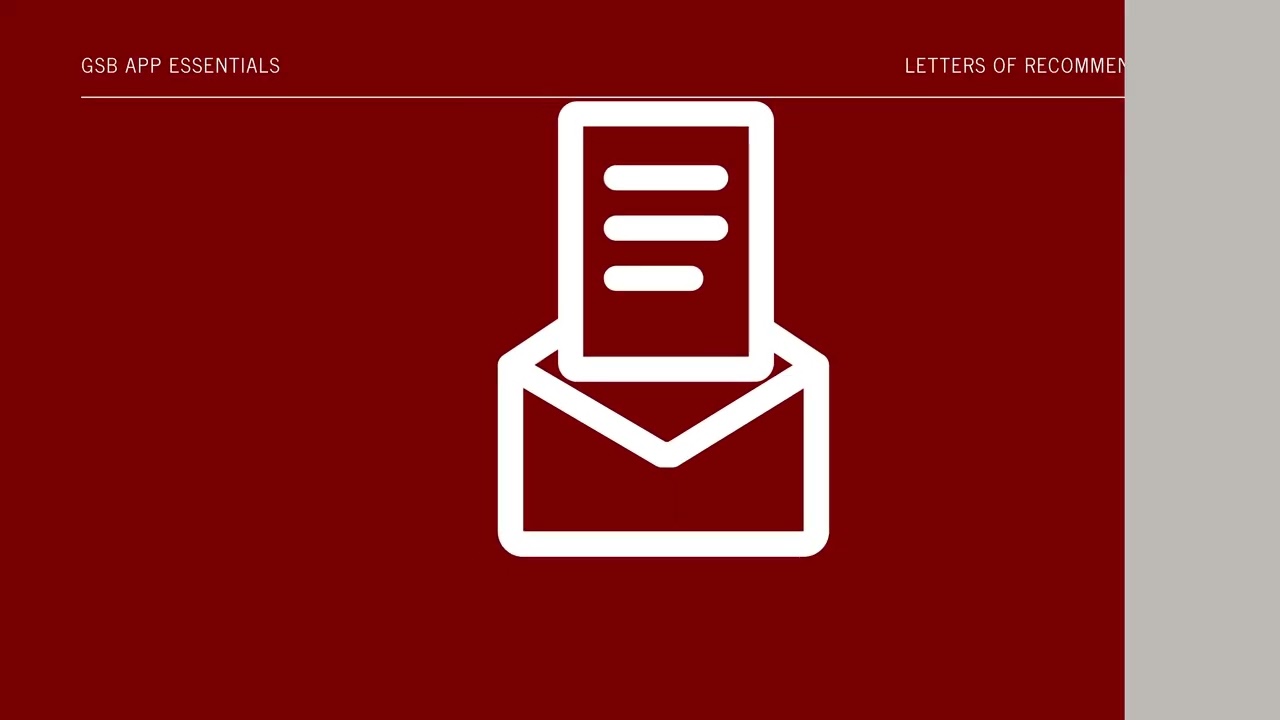 MBA Application Essentials - Letters of Recommendation
