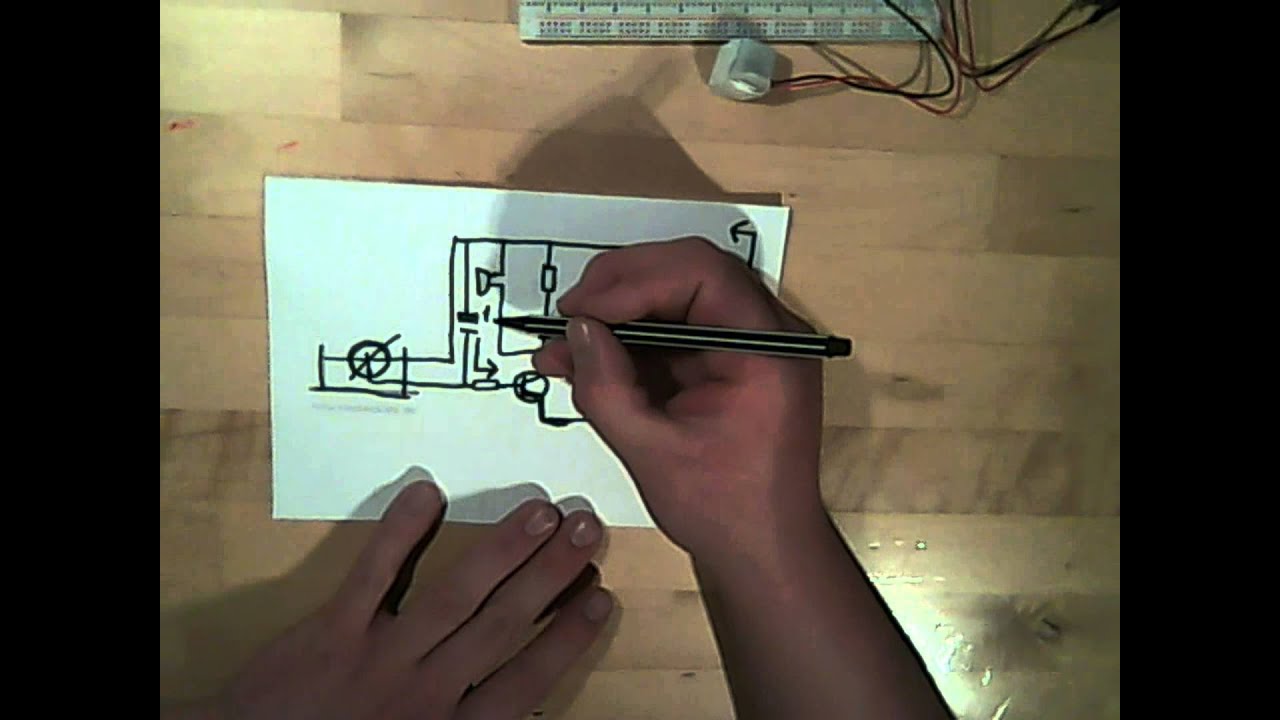 Heißer Draht tutorial teil 3, mit transistor und kondensator - YouTube