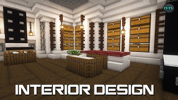 How to build a QUARTZ HOUSE in minecraft (INTERIOR DESIGN) - TUTORIAL