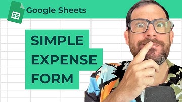 Expense Tracker Template with Data Entry Form Inside Sheets