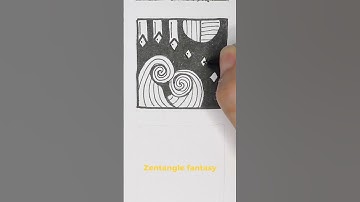 See how this smple sketch turns amazing!  #zentangle #doodle #shorts #sketch