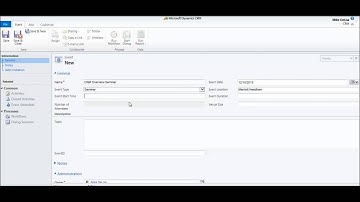 Event Management with Microsoft Dynamics CRM