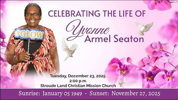 In Loving Memory of Yvonne Armel Seaton
