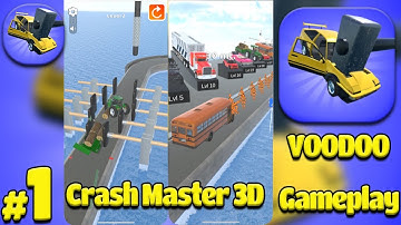 Crash Master 3D Game All levels Gameplay Walkthrough by VOODOO Android/IOS