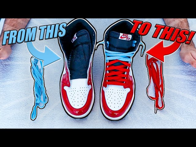 How To Double Lace Your Jordan 1s! Step 