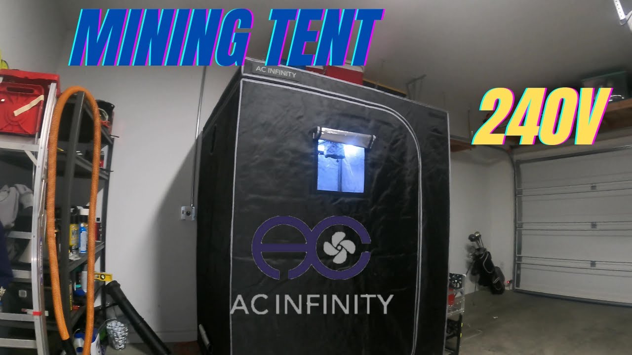 Mining in a grow tent