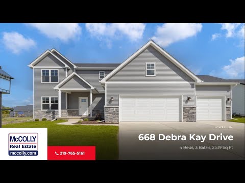 668 Debra Kay Drive, Lowell, IN home video tour