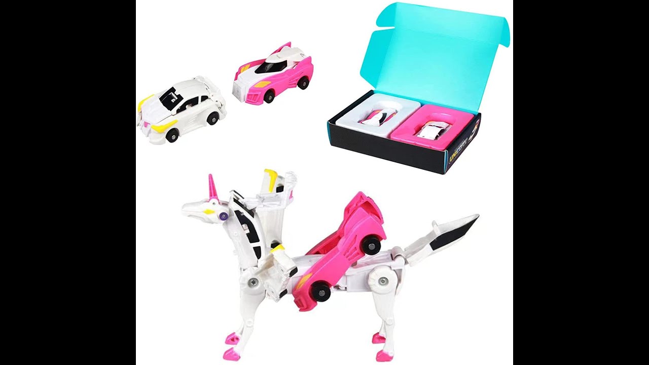 2 Cars Transform into Unicorn (Kourtrico Hello Carbot Unicorn Mirinae Prime Unity Series )
