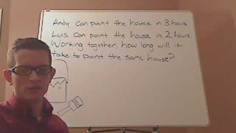 algebra - rational equations - word problem - example 1