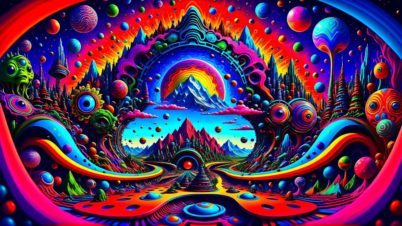 Planet of Knowledge - AI Crafted Animation Psychedelic Visuals