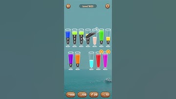 Water color sort level 1825 #androidgameplay #watersortpuzzle #shorts