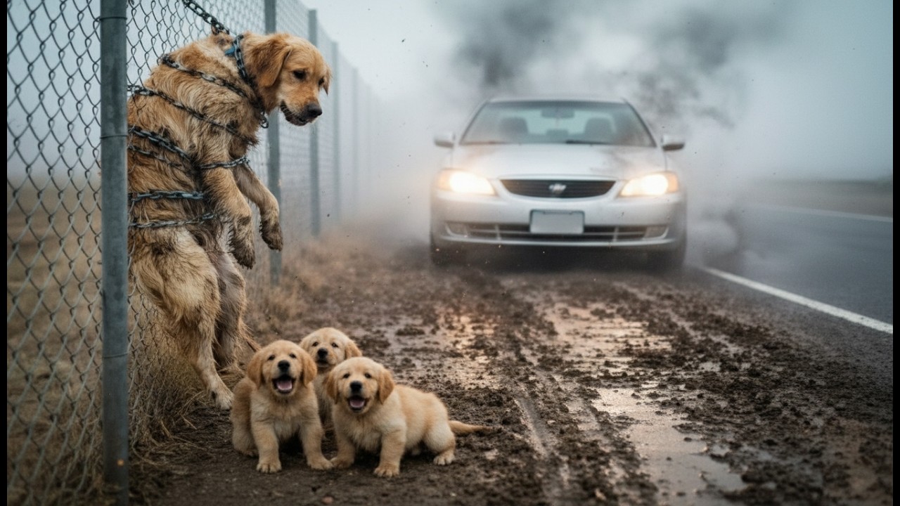 Brave Puppy Saves His Trapped Mother at the Last Second 😭