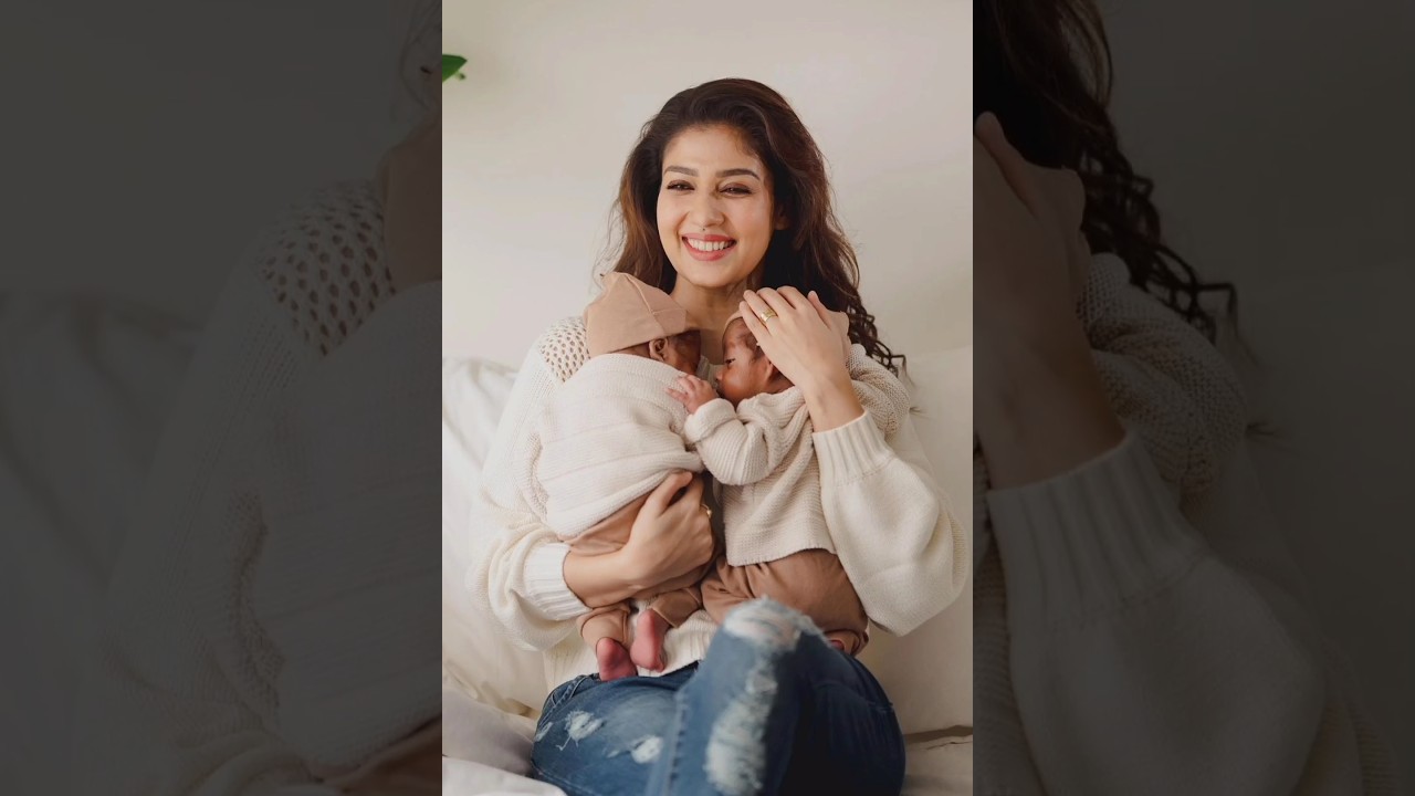 NAYANTHARA CUTE PICS WITH TWIN SONS 🥰😘👶 