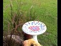 Birdbath Make Over With Mosaic In Ga