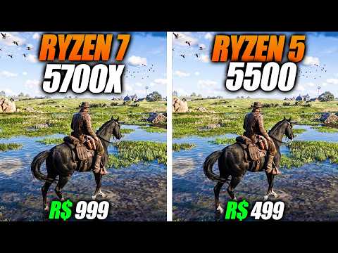 RYZEN 5 5500 VS RYZEN 7 5700X: 9-GAME BENCHMARK. THE RYZEN 7 COSTS TWICE AS MUCH, BUT YOU DIDN'T ...