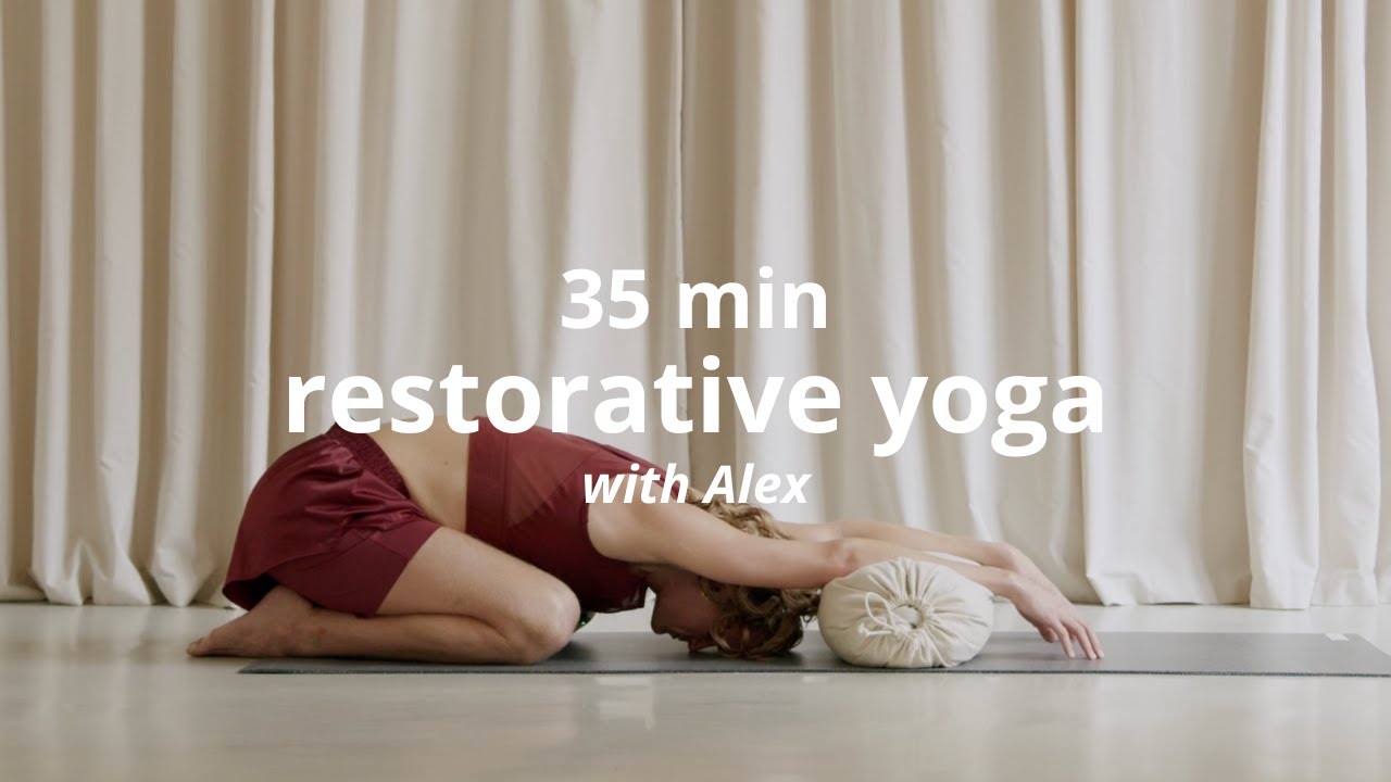 Restorative yoga with bolster | to make you feel safe | 35 min | EN