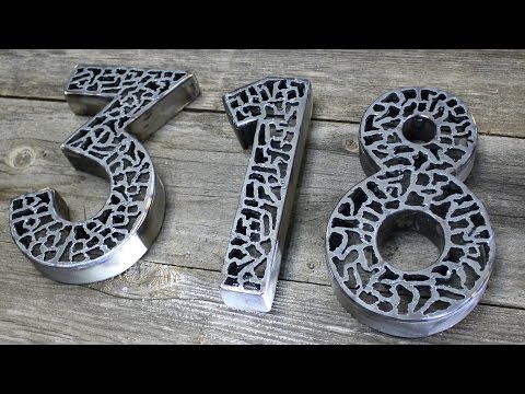 Custom Metal House Numbers! - Plasma Art - DIY