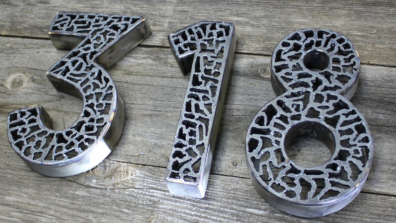 Plasma metal works - Números para el exterior de tu casa de 90cm.